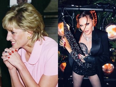 unghie rosse lady d madonna